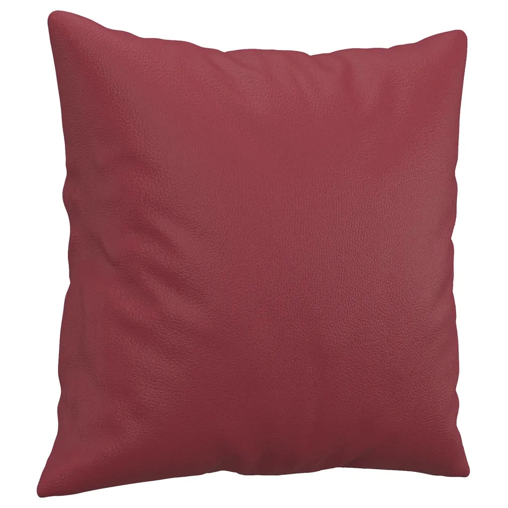 Divano a 2 Posti con Cuscini-Sofa 2 Posti con Cuscini Rosso Vino 120 cm in Similpelle 736770