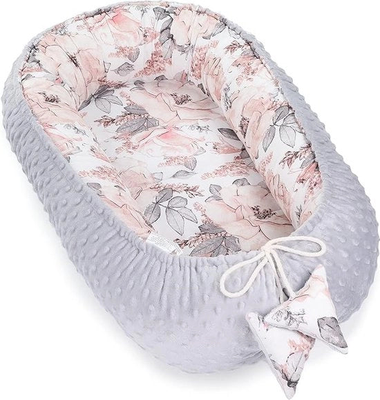 Babyculla Bumper Reiswieg 100% cotone Anti-allergico - culla portatile per bambini \ Nest per neonati 90x50cm