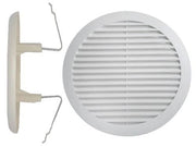 GRIGLIE GRIGLIA DI AREAZIONE TONDE ABS CON MOLLE  125/160 MM PEZZI 10