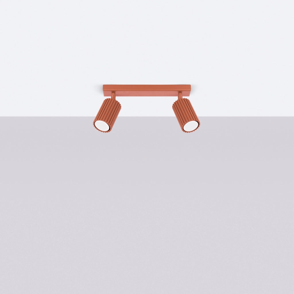 Spot plafoniera GRAVIO Pure Lume rosso ocra 2xGU10