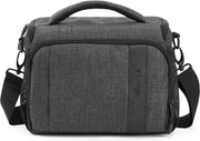 Tas a schiena per fotocamera reflex resistente allo shock con copertura per pioggia - grigio