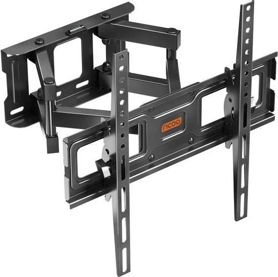 Braccio per TV rotativo per schermi da 32 a 55 pollici, universale per TV da parete, S6244, zavorra con braccio inclinabile e gancio flessibile, supporta fino a 45 kg e VESA 400x400.