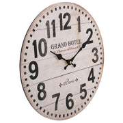 Orologio da parete in legno bianco D34x2h cm