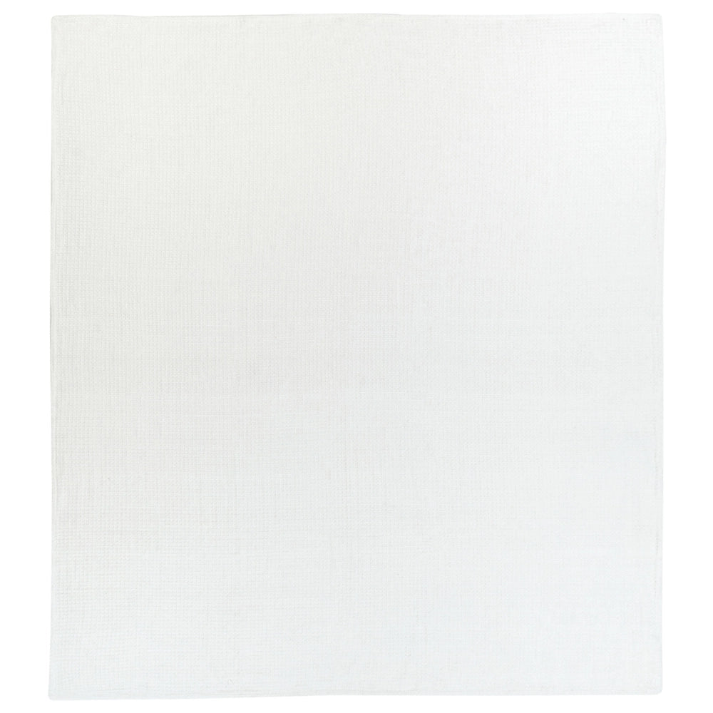Copriletto in cotone beige chiaro 220 x 200 cm con motivo a tinta unita Decorativo Copriletto Camera da letto