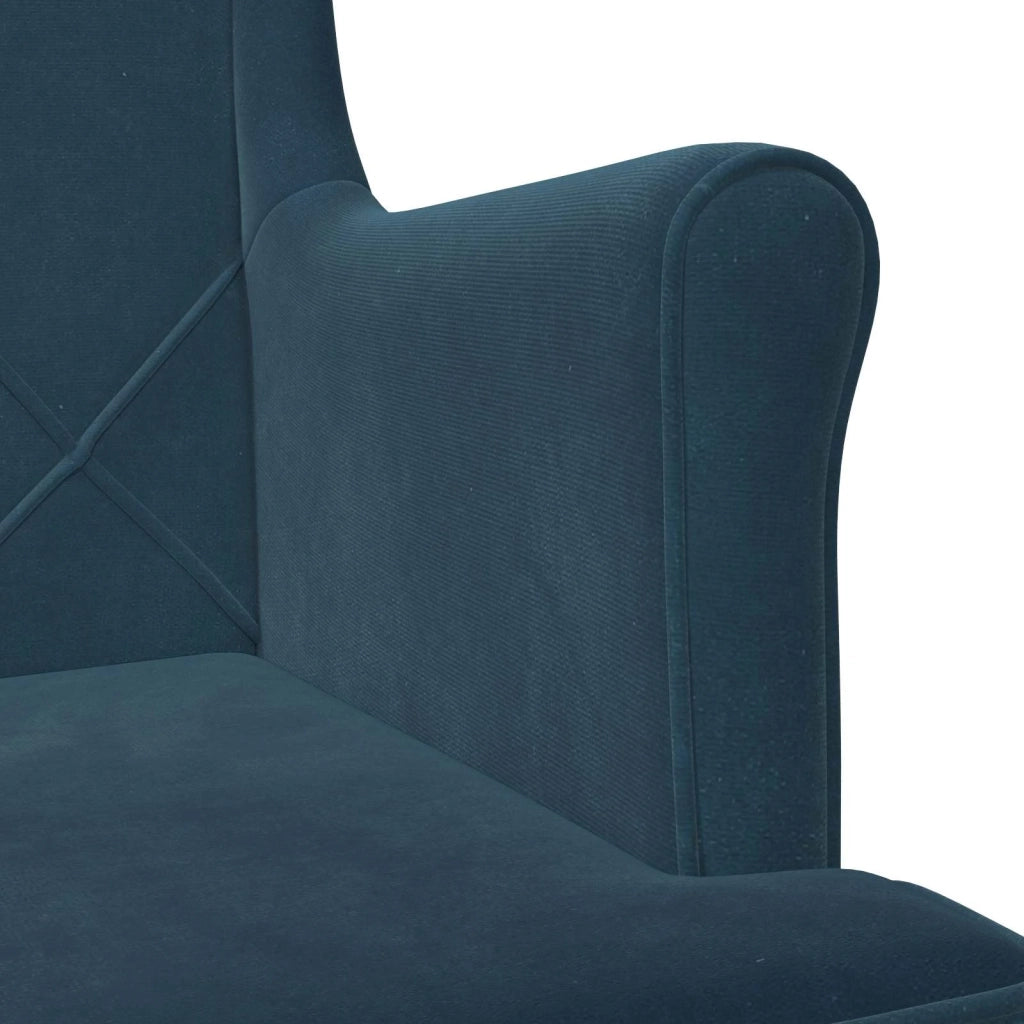Poltrona | Sedia Relax Blu Velluto
