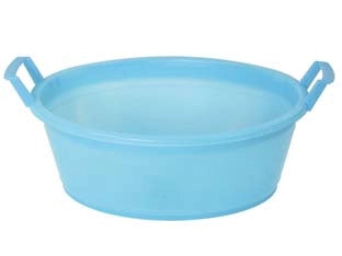 BACINELLA OVALE CON MANICI- - ø cm.55x20 da lt.23 - 2 pezzi STEFANPLAST