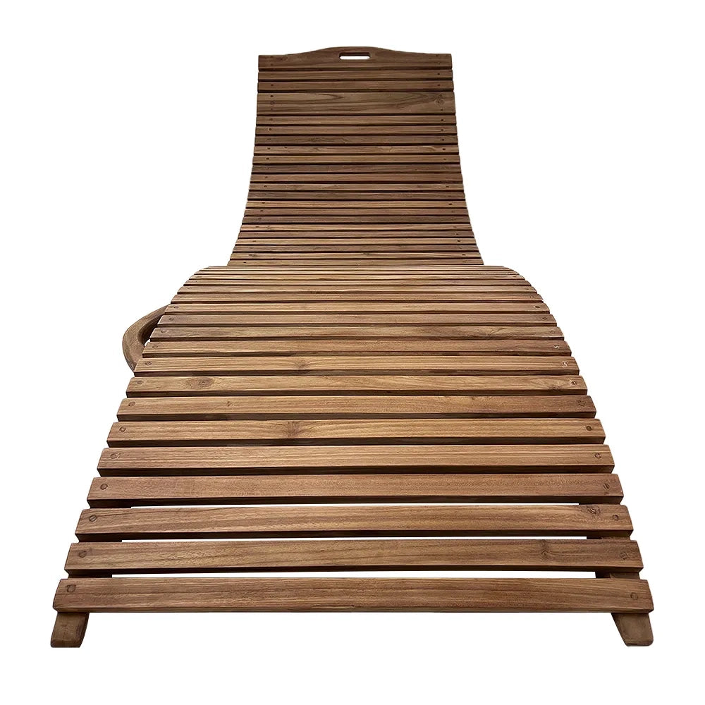 Lettino Prendisole Pieghevole in Legno Teak - Paraiso