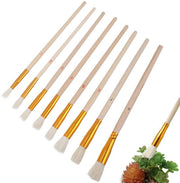 Kit di pennelli per bestiuglio ortofrutticolo 8 pezzi Pennello per bestiuglio rondo Pennello per diffusione polline Strumento per bestiuglio per ortofrutticolo per giardino esterno