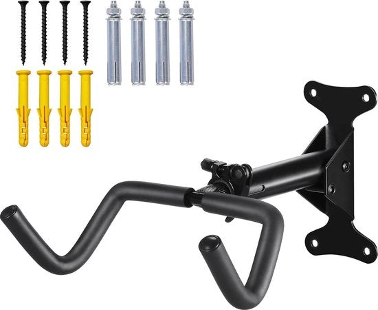 Sostegno per biciclette attacco al muro, capacità di carico 30kg - estensibile 15cm - progettazione stabile - risparmio di spazio - garage e uso domestico