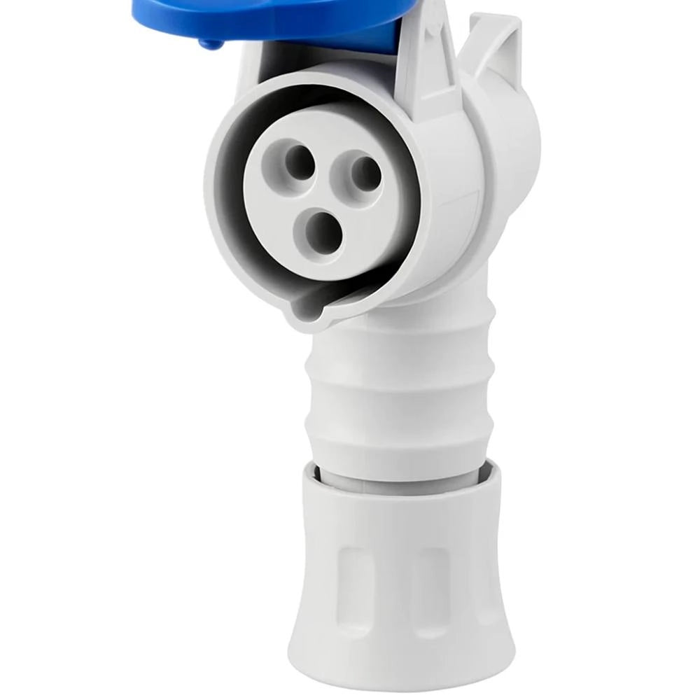 Presa mobile diritta industriale blu 2p+t 16a monofase 220v ip44 gw62004h