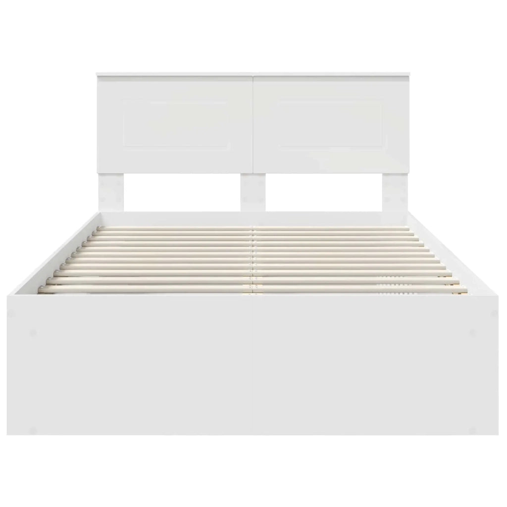 Struttura del letto Bianco 120 x 190 cm Legno multistrato 3407895