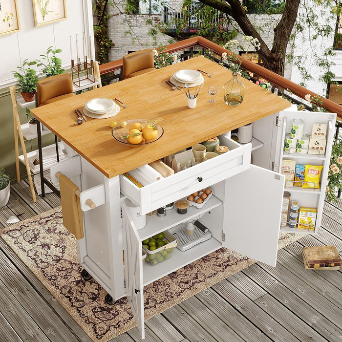Isola cucina scorrevole - Xylo - 99x70x90cm 3 ante 1 cassetto