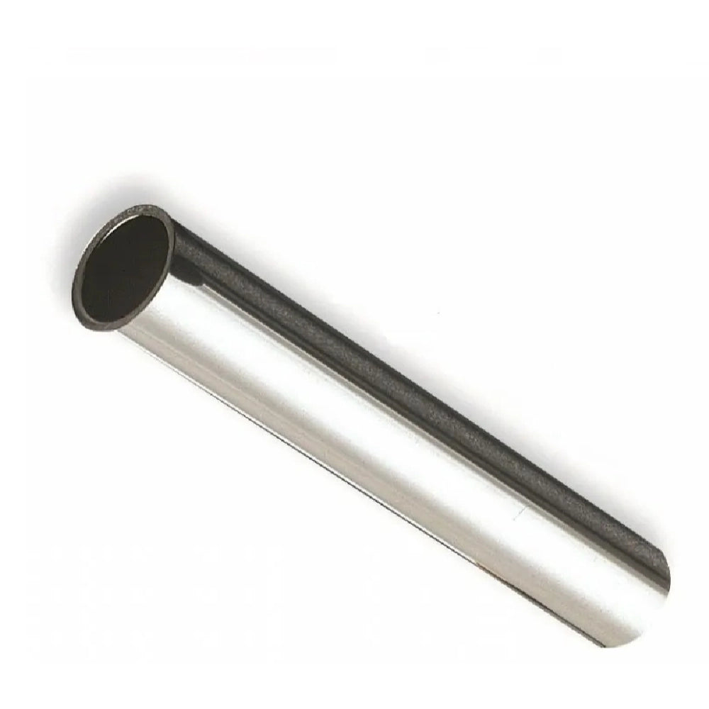Kit tubo cromato liscio con flangia 250 mm rosone 32 diametro 75 mm