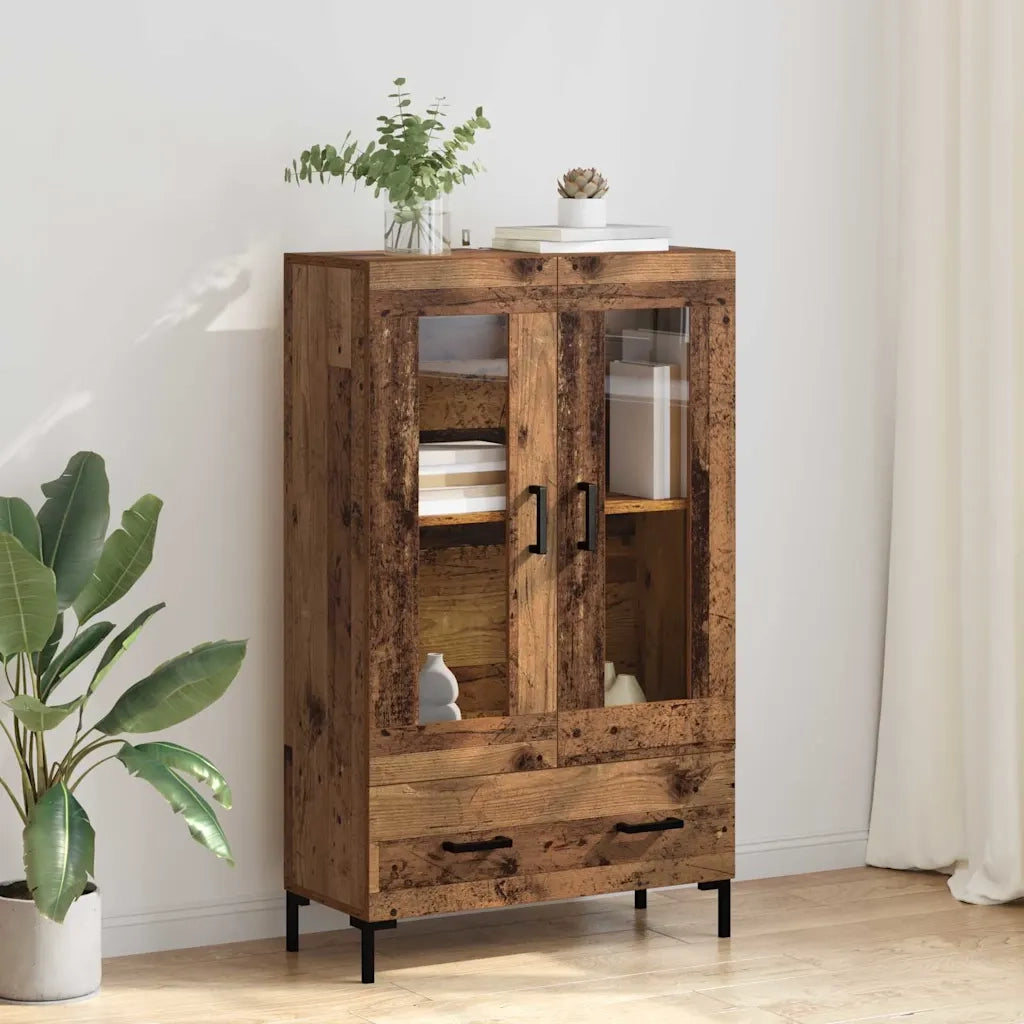 Credenza | Madia | Buffet da pranzo | Armadio da pranzo Legno vecchio 69,5 x 31 x 115 cm Legno multistrato
