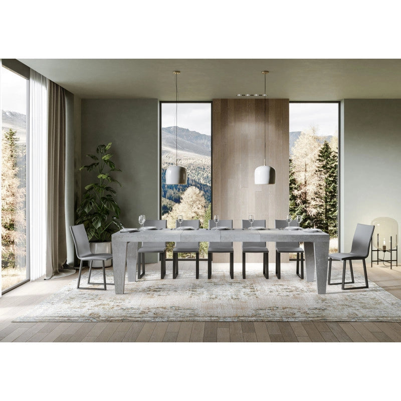 Tavolo allungabile 200/304x90 cm Spimbo Premium - Cemento