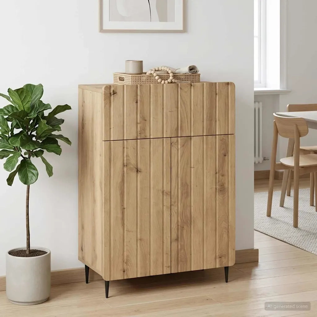 Credenza con cassetto Rovere Artigianale 66 x 34,5 x 92 cm 894414