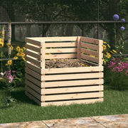 Compostiera 80x80x78 cm in Legno Massello di Pino 822187