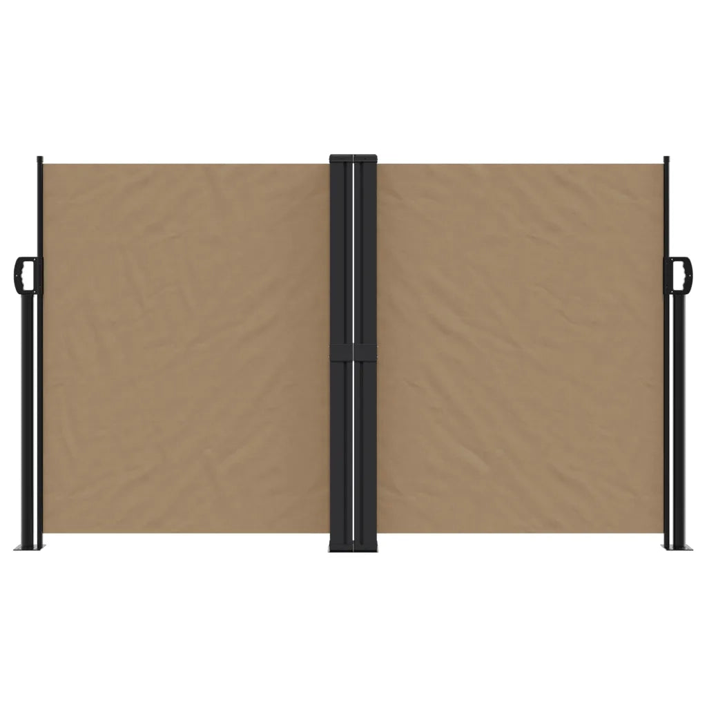 Tenda da Sole Laterale Retrattile Tortora 140x1000 cm 4004724