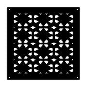 PINCERS - Pannello in PVC traforato - Parasole Misura: 73x73 cm, Colore: nero