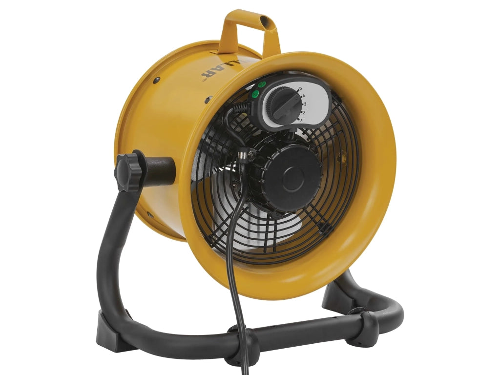 Caterpillar HVD-9AC Ventilatore a Pavimento Alta Velocità Ø23 cm, 60W, 4 Velocità, 27 m³/min, Pale in Alluminio, Orientabile, Montaggio a Parete, Compatto e Potente