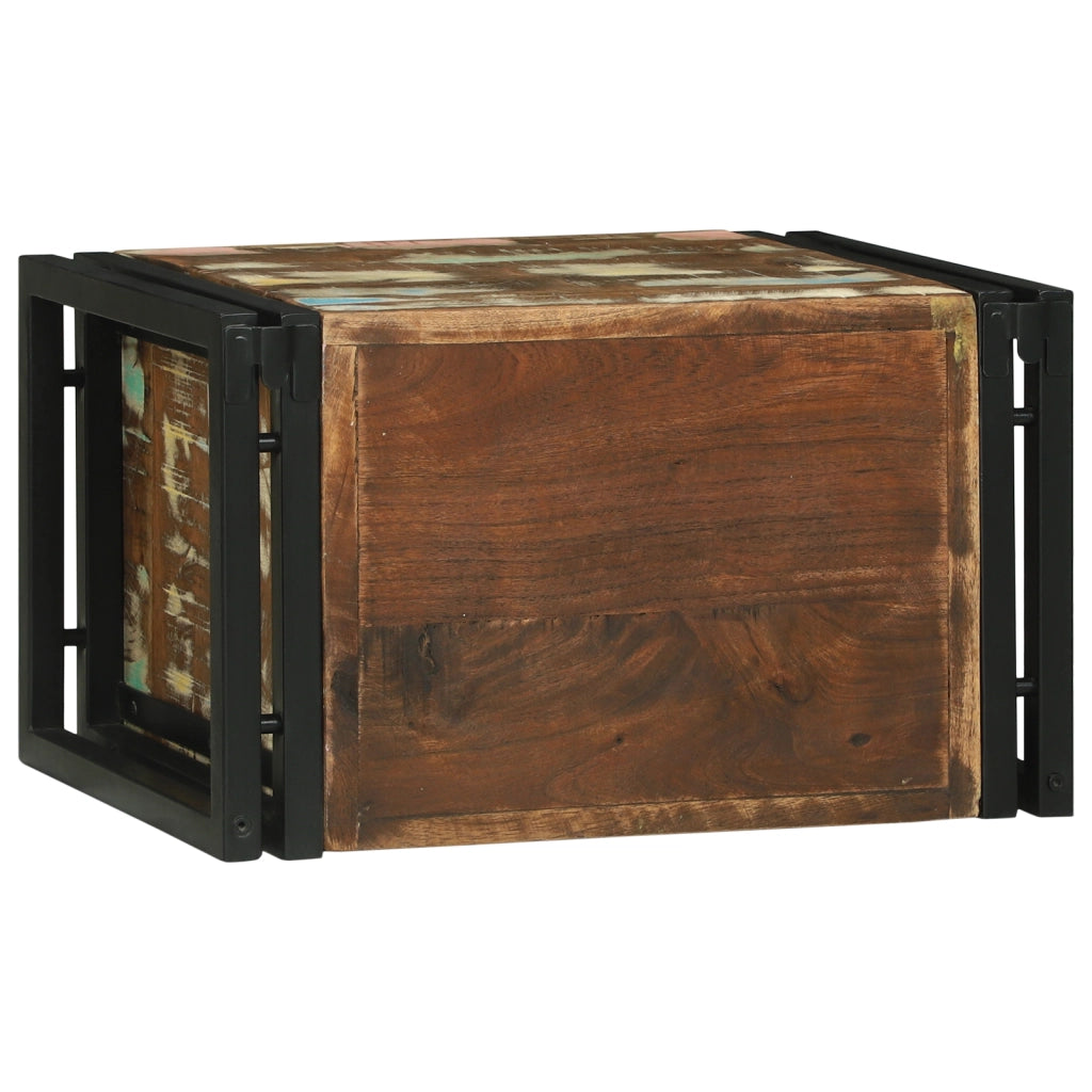 Portabottiglie 46x35x27.5 cm Legno massello riciclato