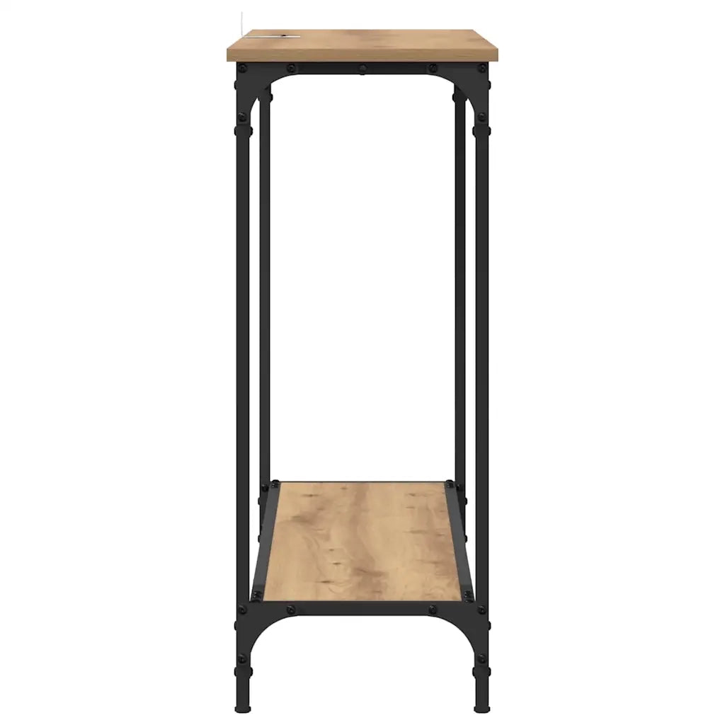 Tavolo consolle rovere artigianale 101 x 30.5 x 75 cm