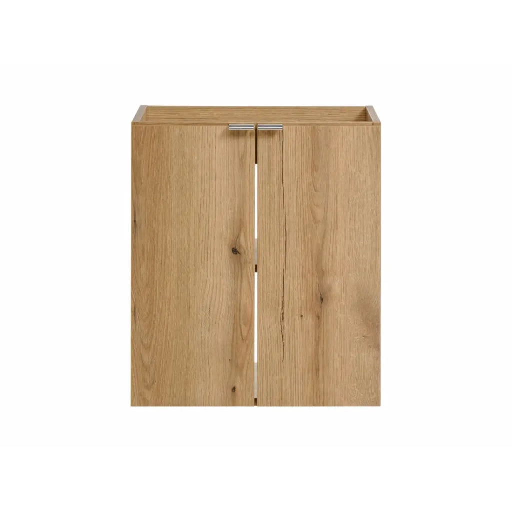 Mobile sottolavabo VANO – 2 porte – Colore rovere – L50 × P57 × H39 cm – Da appendere