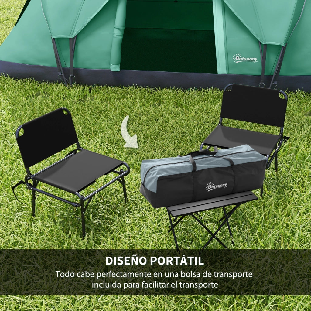 Tenda da Campeggio per 5-6 Persone ¨C zephmum ¨C Verde 455x220x180 cm