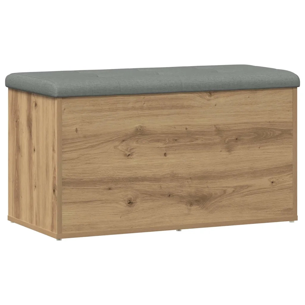 vidaXL Panca Portaoggetti Rovere Artigianale 82x42x45 cm in Truciolato