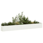 Fioriera Bianca 360x40x40 cm in Acciaio Laminato a Freddo 860697