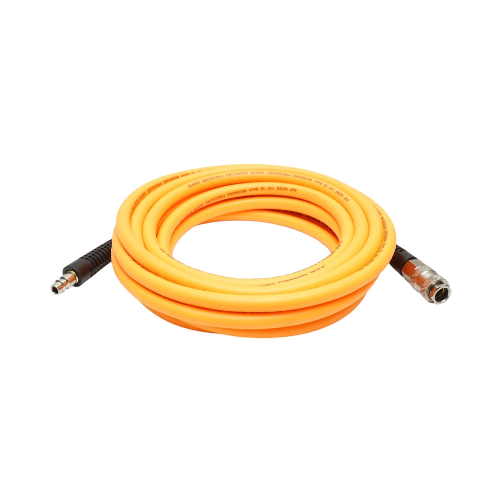 Tubo flessibile professionale per aria compressa in PVC da 7,5 m e attacco rapido universale Breckner Germany
