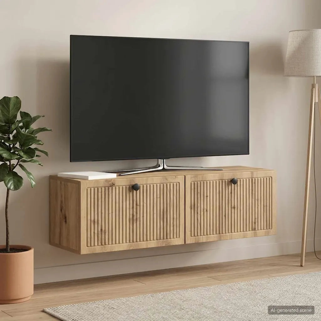 Mobile Porta TV da Muro Rovere Artigianale 98 x 31 x 30 cm 898054