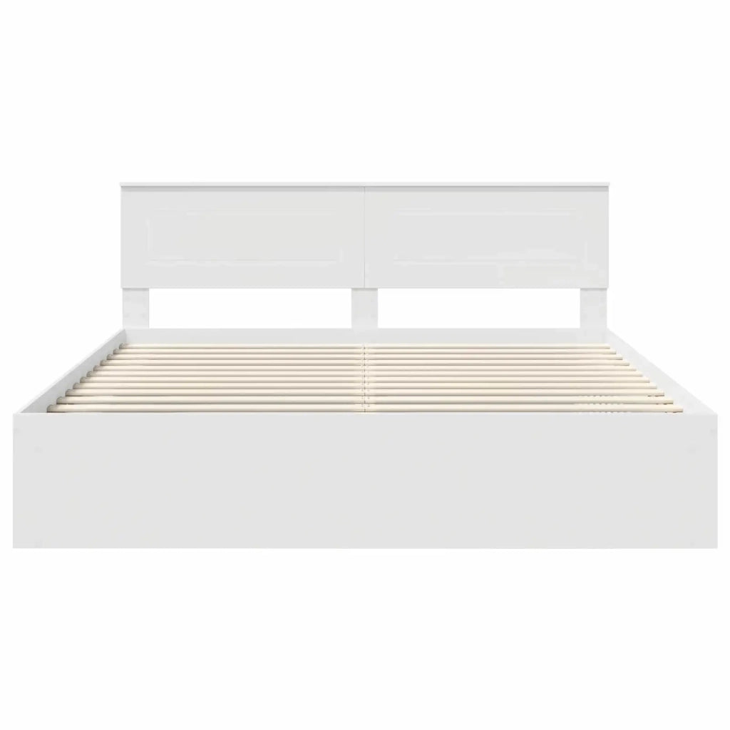 Struttura del letto Bianco 180 x 200 cm Legno multistrato