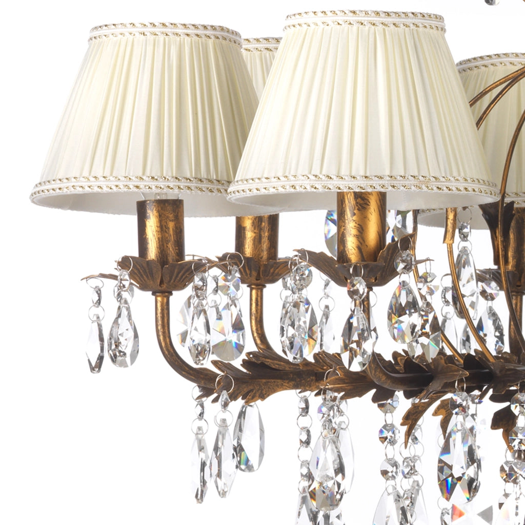 Lampadario 8 luci Karen bronzo