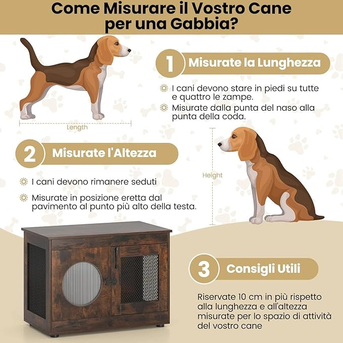 Mobile Lettiera per Gatti 82 x 47 x 60 cm, Casetta in Legno per Animali con Rete Traspirante in Metallo Robusto e Anta, Gabbia Multiuso per Gatti da Interno