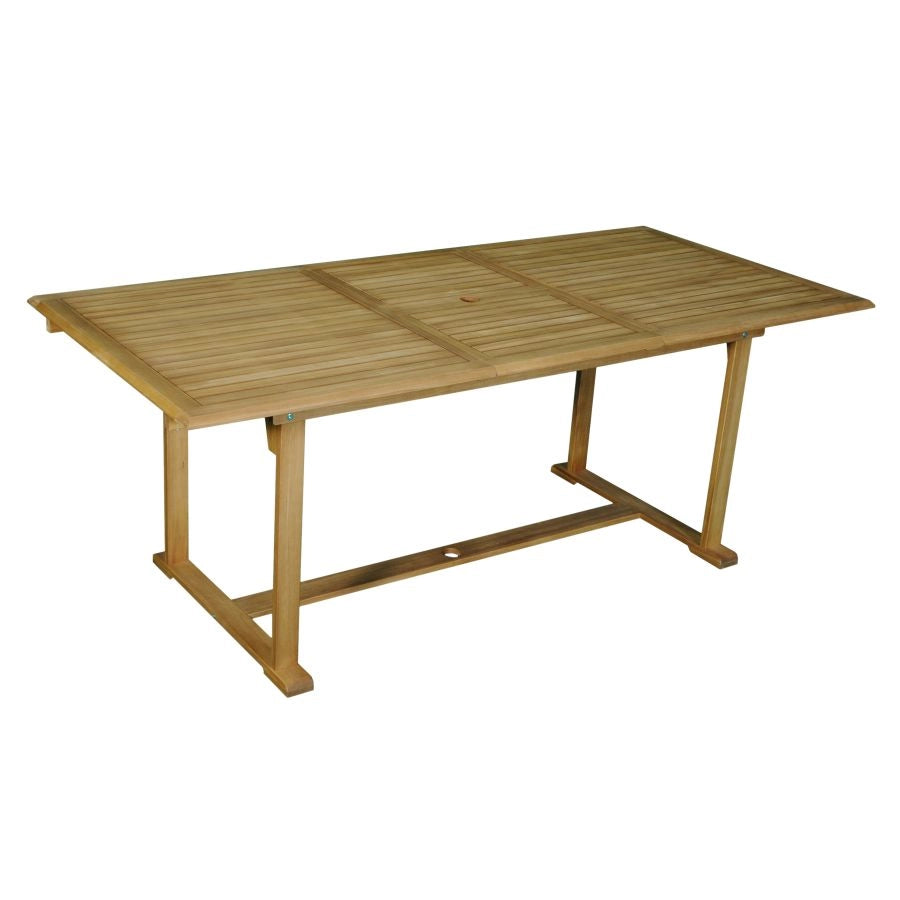 TAVOLO RETTANGOLARE ALLUNGABILE LEGNO ACACIA 150/200X90X76 CM