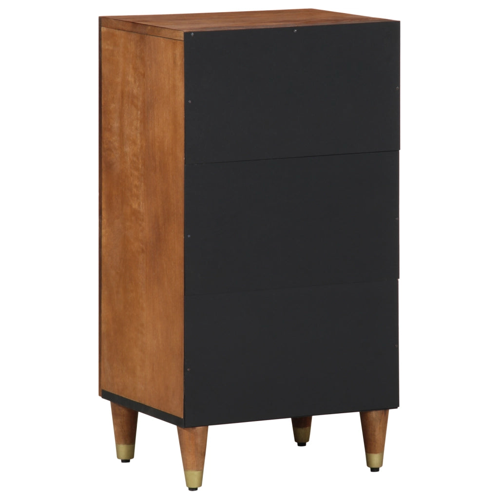 Sideboard 40x33x75 cm in legno massello di mango