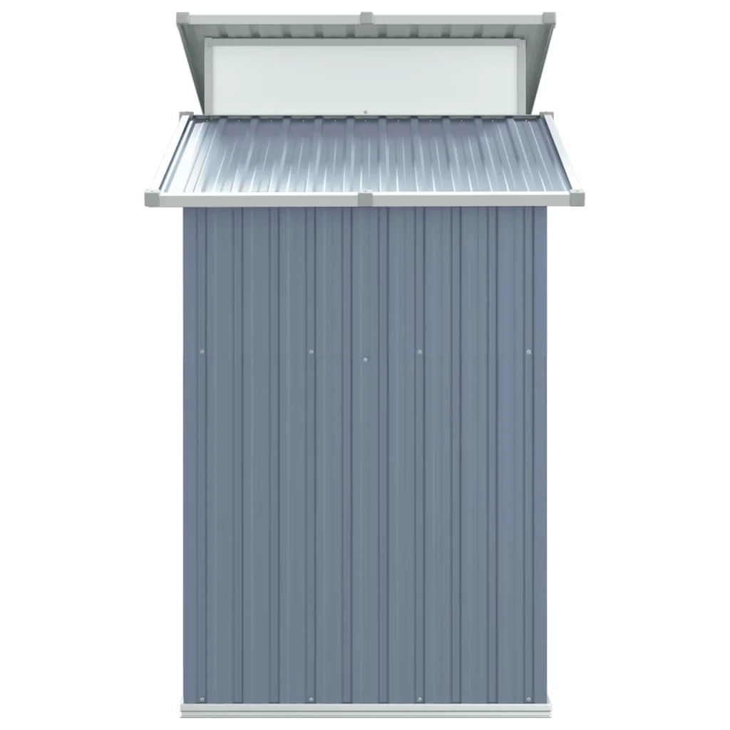 Casetta da giardino cabina ripostiglio casetta da esterno robusta casetta per attrezzi 270 x 130 x 208,5 cm acciaio zincato grigio 02_0022235