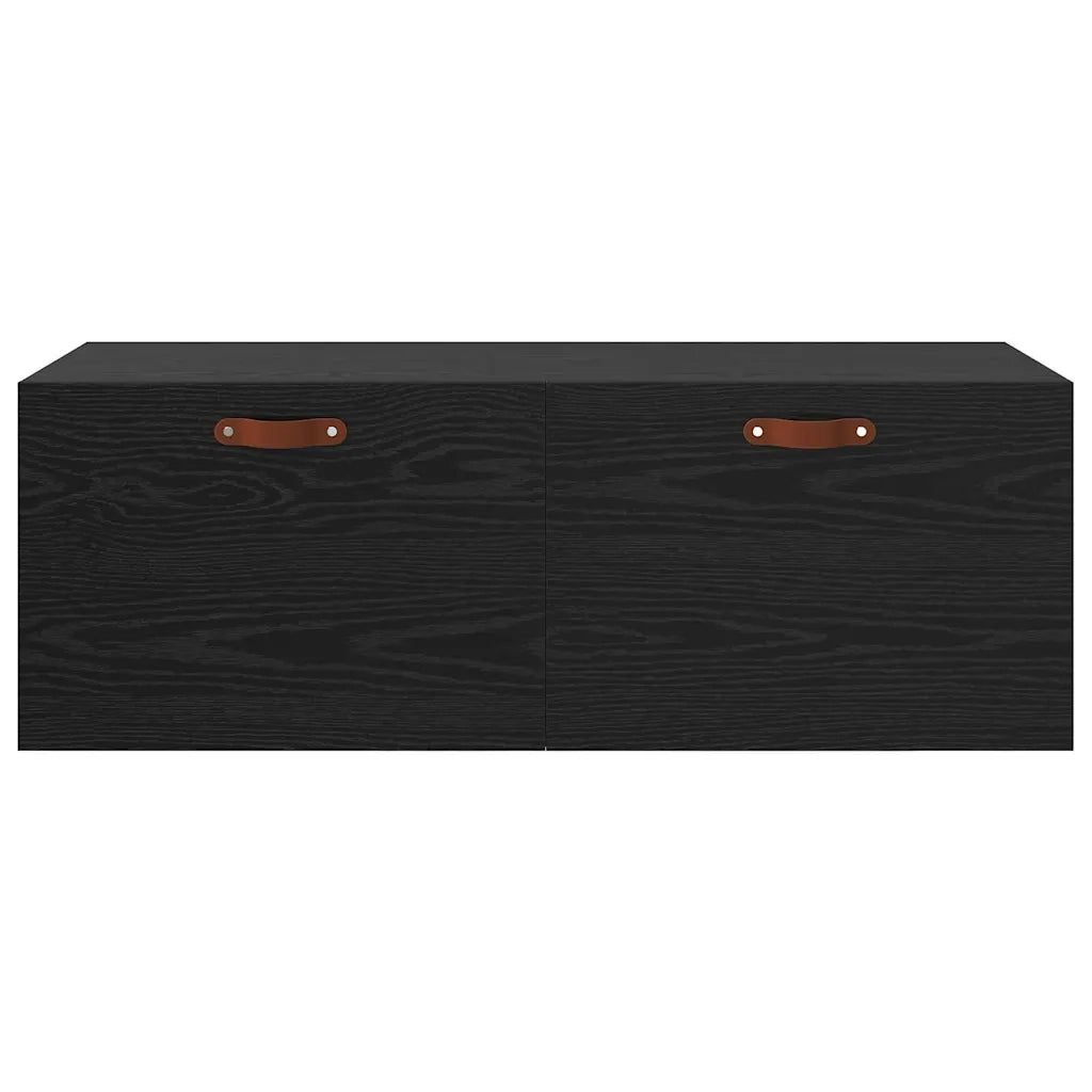Mobiletto a muro Rovere Nero 100 x 36,5 x 35 cm