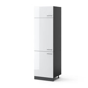 Vicco Armadio frigorifero Bianco lucido 60 cm