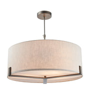 Sospensione bronzo spazzolato lino 3xE27 Hayfield Endon