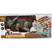 Trade Shop - Triceratopo Dinosauro Giocattolo Mondo Preistorico Per Bambini 3+ Luci E Suoni -