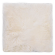 Cuscini per Sedie 2 pz | Cuscini per sedie Bianco 40x40cm in Vera Pelle di Montone