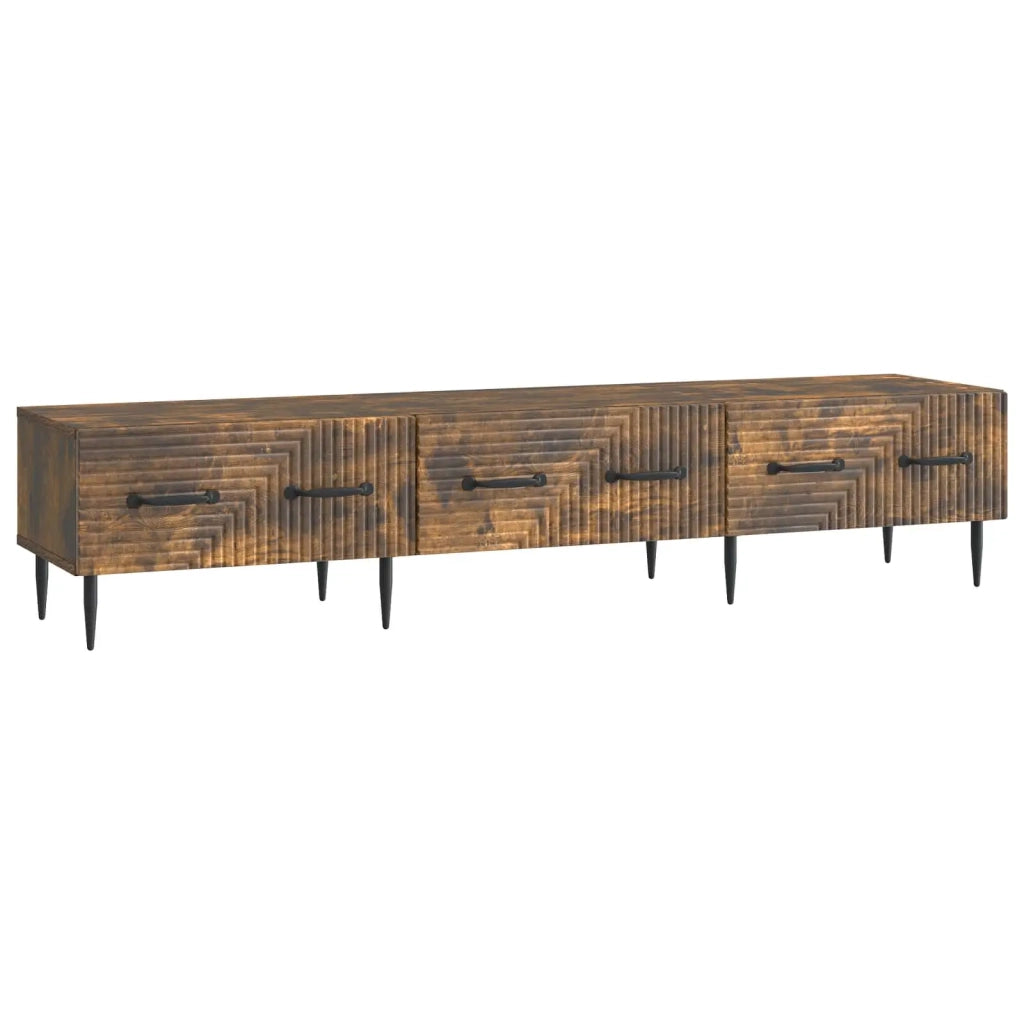 Mobile TV Rovere Fumo 147 x 34,5 x 30 cm Legno ingegnerizzato 894940