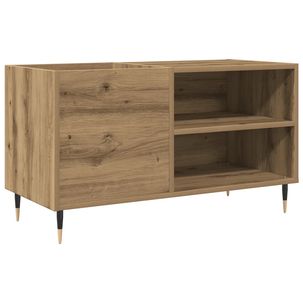Mobile Porta Dischi Rovere Artigianale 84,5x38x48cm Multistrato 857241