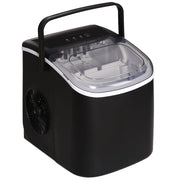 MACCHINA DEL GHIACCIO DA 9 CUBETTI IN 6-12 MINUTI CON CESTELLO E PALETTA INCLUSI, 23.8X30.5X29 CM, NERO