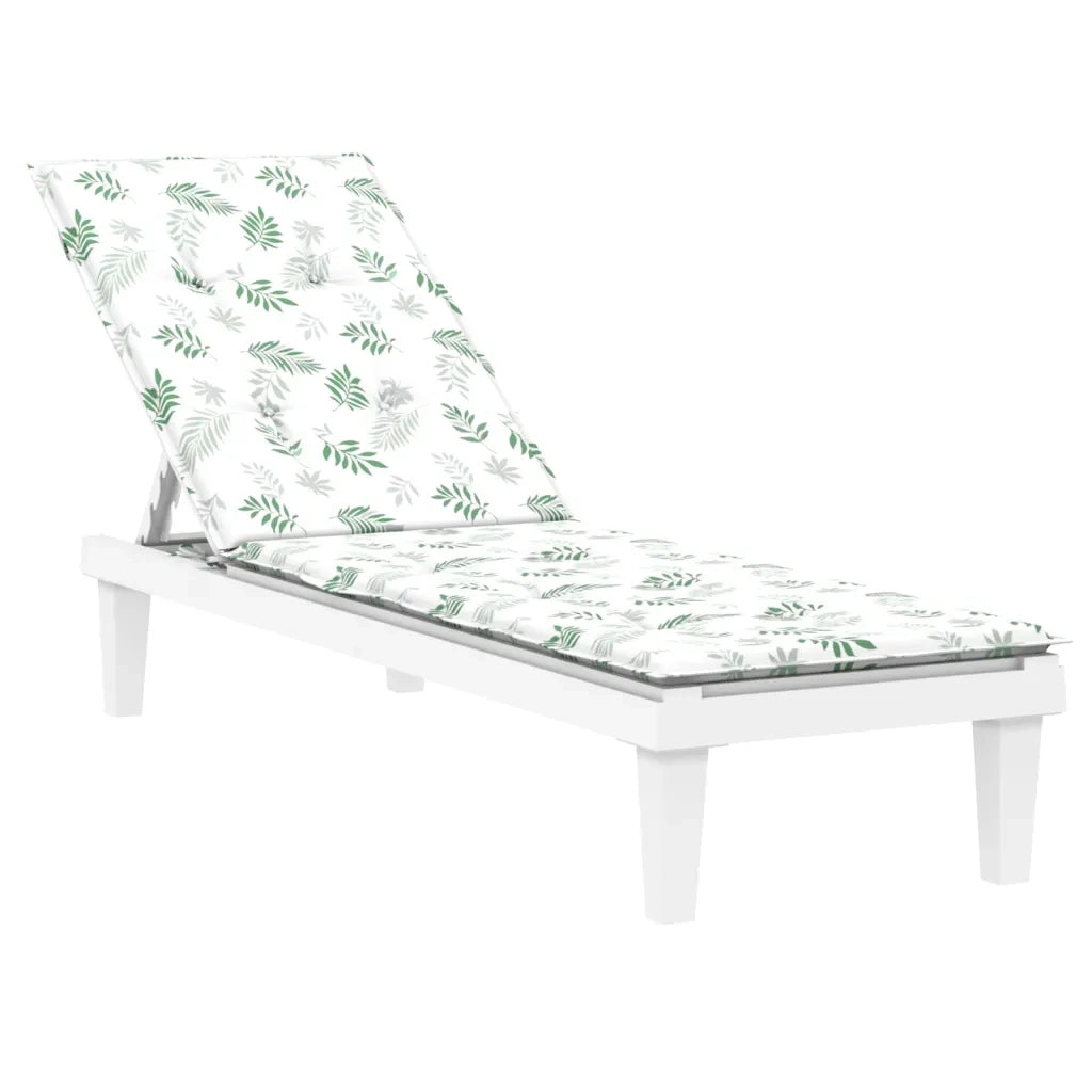 Cuscino per Sedia Sdraio con Motivo a Foglie in Tessuto Oxford 361380