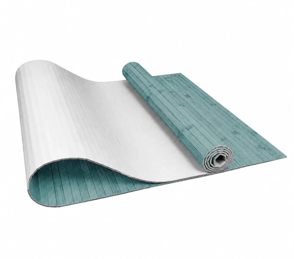 Tappeto Passatoia In Vero Bamboo Tappeto Cucina Ingresso In Legno Antiscivolo Aderente Lavabile E Antimacchia Tagliabile  Acqua - 50x250 cm