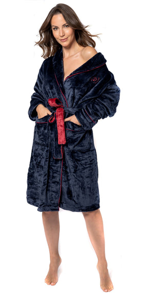 Accappatoio Roger Women Navy Red M