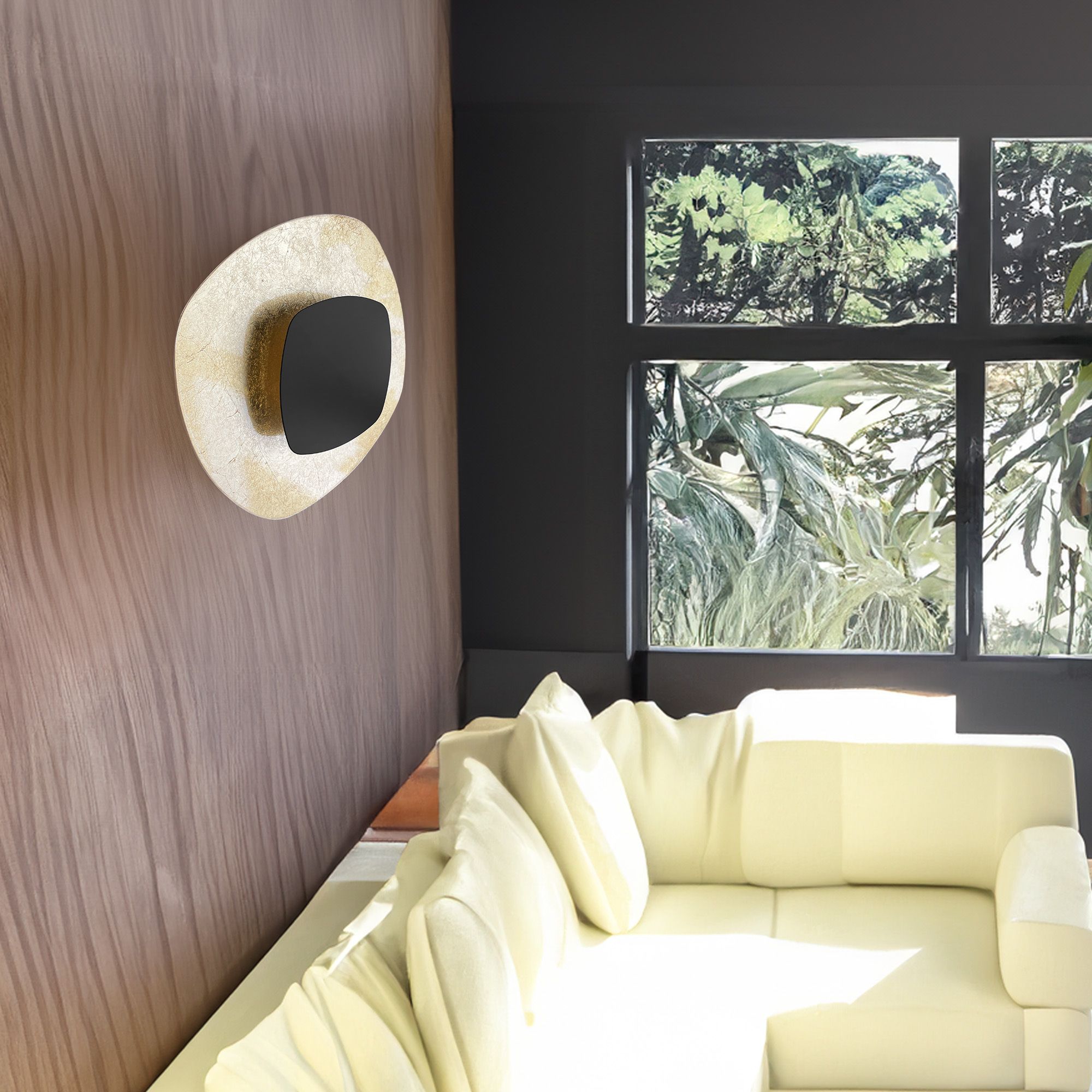 Lampada Da Parete App1270 Black Gold